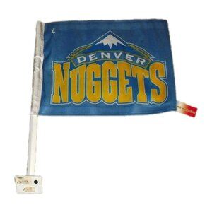 Denver Nuggets Car Flag Two Sided 11x14 New Nba